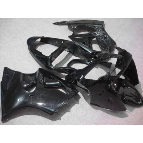 Injection mold Fairing kit for KAWASAKI Ninja ZX6R 636 00 01 02 ZX 6R 2000 2001 2002 all gloss black Fairings set+7gifts KG22