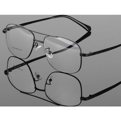 Alloy Glasses Frame Men big Square Myopia Prescription Eyeglasses Male Metal Full Optical Frame Eyewear 2256 eyeglasses frame