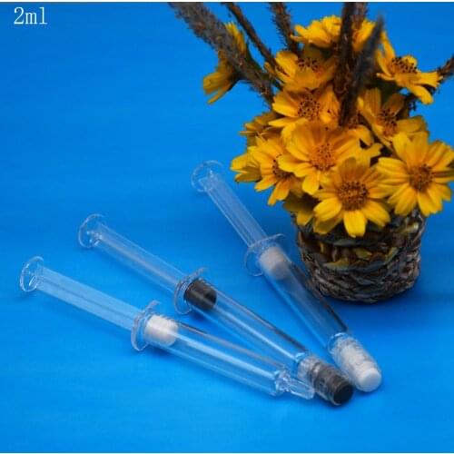 10PCS 2ML Cosmetic Empty Bottle,essential oil package,serum eye cream syringe Tube,make up product packing,luer lock empty tube