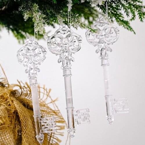Christmas Pendant Ornaments Creatives Transparent Hanging Decor for Family Christmas Decoration Home Decoration Crafts