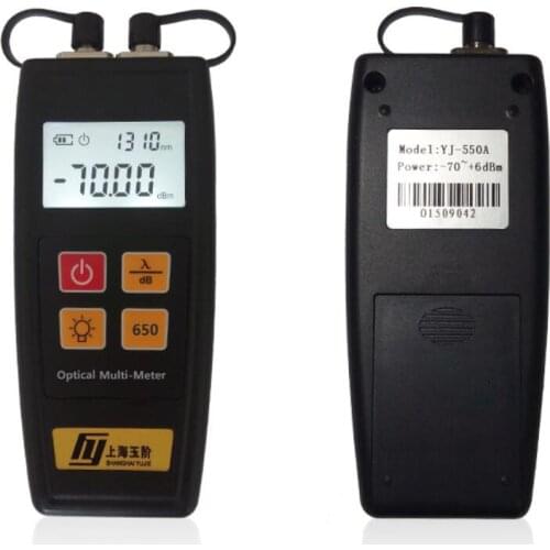 Supply Handheld YJ-550 Fiber optic power Meter Laser Light Source and 5MW Fiber Optic Visual Fault Locator Free shipping
