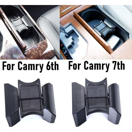 JEAZEA 1x Car Interior ABS Center Console Insert Cup Bottle Drink Divider Holder Fit for Toyota Camry 2007 2008 2009 2010 2011