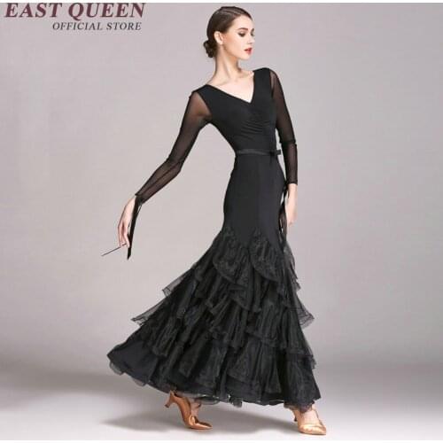 Standard ballroom dress women lace ballroom tango dresses female modern dance dress for ballroom dancing NN0233 Y
