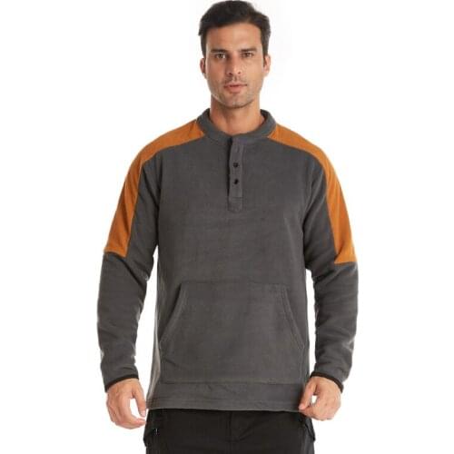 Mens sweater Winter Thermal Fleece Jacket Warm Sports Round Neck Pullover Sweater Softshell Hiking Outdoor Coats EU Size S-2XL