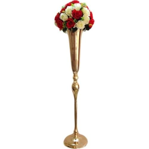 120cm tall )popular gold/sliver candle holder pillar candles metal stand for wedding stage decoration walkway pillar senyu0749