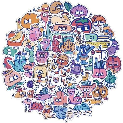 10/30/50pcs Funny Monster Cartoon Graffiti Stickers DIY Phone Car Suitcase Laptop Skateboard Luggage Sticker Waterproof Kids Toy