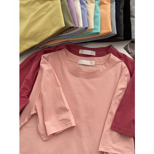 Womens clothes summer short-sleeved T-shirt all neon store clothes