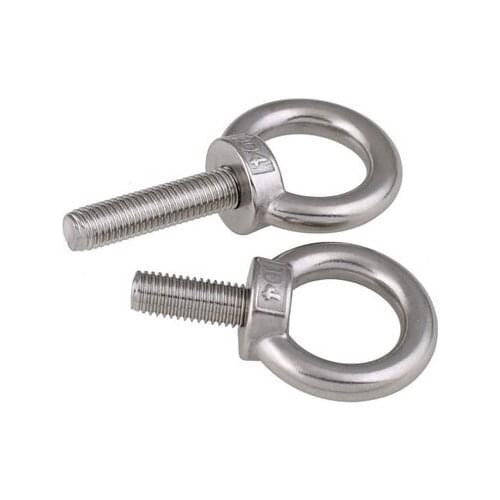 1pcs M14 M16 stainless steel O type screws hang rings connect ring screw round with holes bolts hand bolt 25mm-50mm length