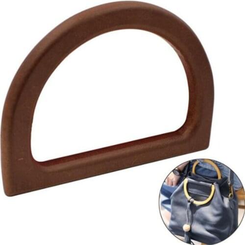 1 PC DIY Handbag Handle High Quality Replacement Handmade Handbag Purse Wooden Frame Bag Accessories