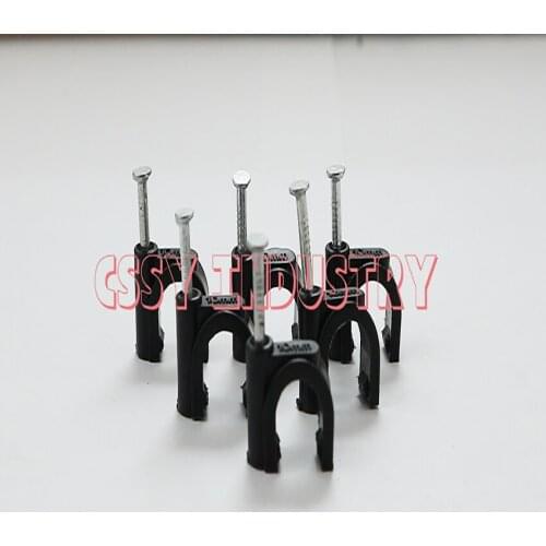 100PCS Round Cable Wire Clips 14 16 18 20 22 25mm Cable Managementl Wire Cord Tie Holder Circle cable clips