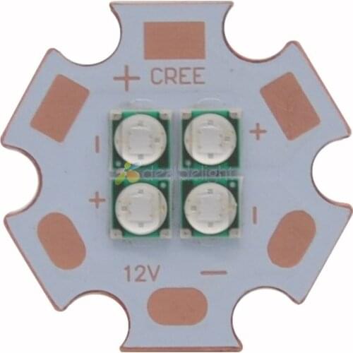 2pcs 12W Epiled 3535 4D Ultra Violet UV 365nm 385nm 395nm 7V 14V High Power Led Emitting Diode on 20mm Cooper Star PCB