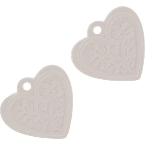 2x Heart Perfume Fragrance Aroma Stone For Aroma Oil Diffuser Air Freshener