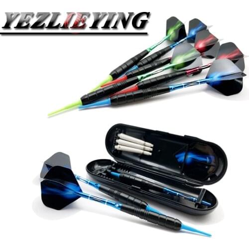 3Pcs/Set Professional Darts Soft darts 18g Electronic Darts with 3 Extra Plastic Shaft/Deluxe Dart Case Darts Soft Tips Set