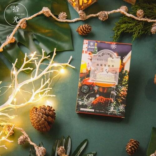 30Sheets/Set Merry Christmas Luminou Postcard /Greeting Card/wish Card