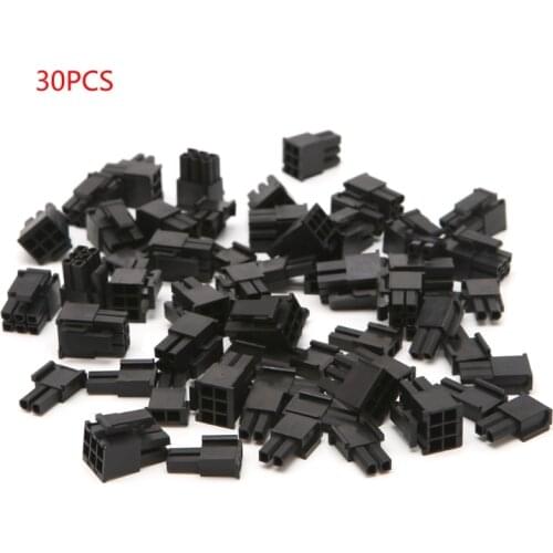 30Pcs/Set 4.2mm 6+2 Pin Male Power Connector Plastic Shell For PC Graphics Card PCI-E