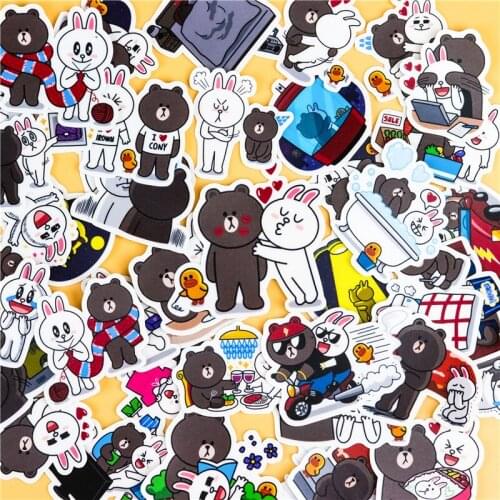 40pcs Creative kawaii Japanese bears Sweet party scrapbooking stickers /decorative sticker /DIY craft photo albums/Children