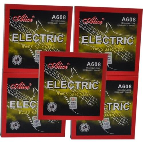 5 Sets Alice A608(4)-M Electric Bass Strings Medium for 4-string Bass