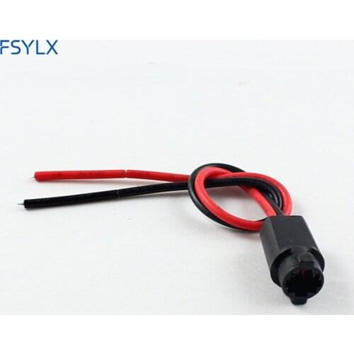 FSYLX T5 socket bulb holder adapter 1.2W T5 Car LED interior Dashboard instrument light LED T5 socket extension cable harness