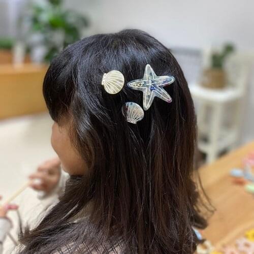 Mi Dairy Brand 2020 new arrival Ocean series starfish hairpin Seaside in summer ins hairpin headwear