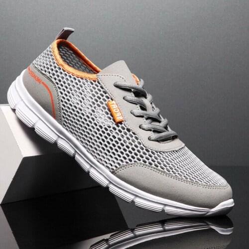 Big Size Summer Low Mens Sports Shoes Mens Sneakers Brand Running Shoes for Men Sport Shoes Gray Athletic Brands Boty GMB-1169