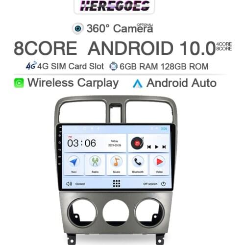 Carplay 8Core DSP Android 10.0 Car Multimedia Player For Subaru Forester SG 2002 2003-2008 Navigation GPS 4G LTE Stereo Radio
