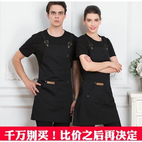 Denim canvas apron custom logo printing