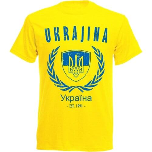 T-Shirts Fashion 2019 Summer New Men Cotton T-Shirt Ukraine T-Shirt MenS Footballer Legend Soccers Casual Tops Tees