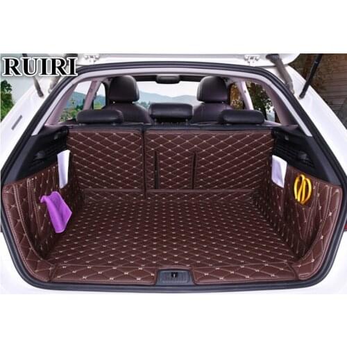 Good quality! Full set car trunk mats for Audi A3 Sportback 2018-2012 durable cargo liner boot carpets for A3 2015,Free shipping