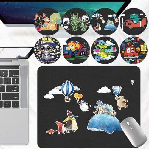 Mouse Pad Game Gamer Mouse Pad Cartoon Pattern Leather Computer Mousepad Office Home Small Mouse Writing Mat for Laptop/PC