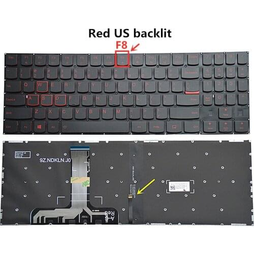 New Laptop/Notebook US Backlit Keyboard for Lenovo Legion Y7000 Y7000P Y520 Y530 Y540-15IRH Y545 Y720 R720 15IKBN Y730