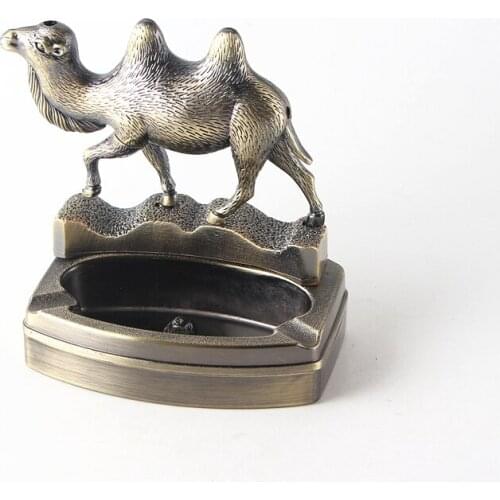 New type resin metal ashtray Camel model ashtray with lighter dual purpose cigarette accessories
