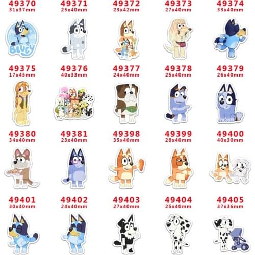 DIY Craft Supplies Sewing Accessories Cartoon Printed Planar Resins Mold 30 Pieces. PR-49370