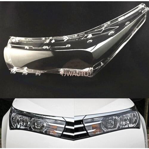 Car Headlight Lens For Toyota Corolla 2014 2015 2016 2017 Headlamp Lens Car Replacement Transparent Auto Shell