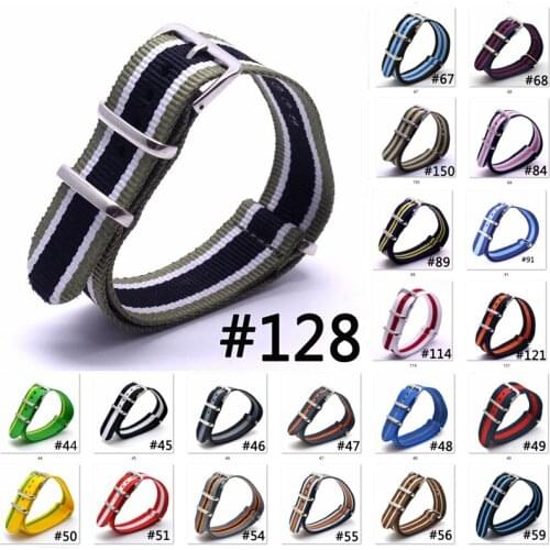 Brand New Nylon Straps 18mm 20mm 22mm 24mm Nylon Watch Band Nato Strap Zulu Strap Watch Strap Ring Buckle 20Mm Nato Watchband