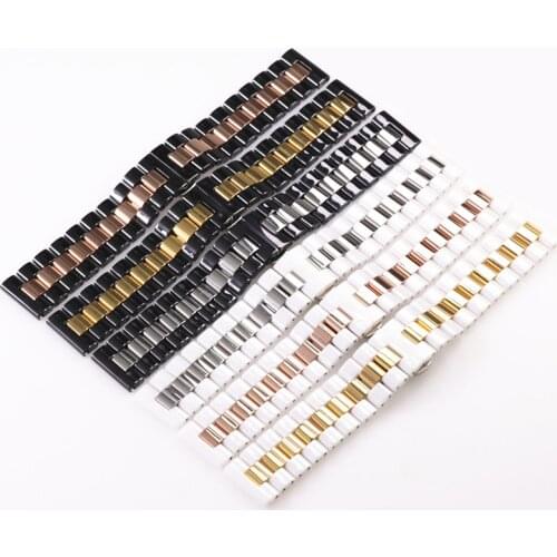 20 22MM ceramic stainless steel watch strap for Samsung 42mm 46mm S23 Huawei Amazfit GTS 2 GTR watchband bracelet wristband belt