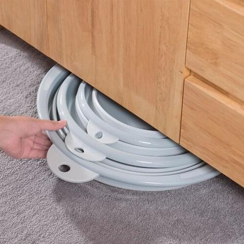 Foldable washbasin portable travel plastic basin telescopic footbath footbath folding washbasin