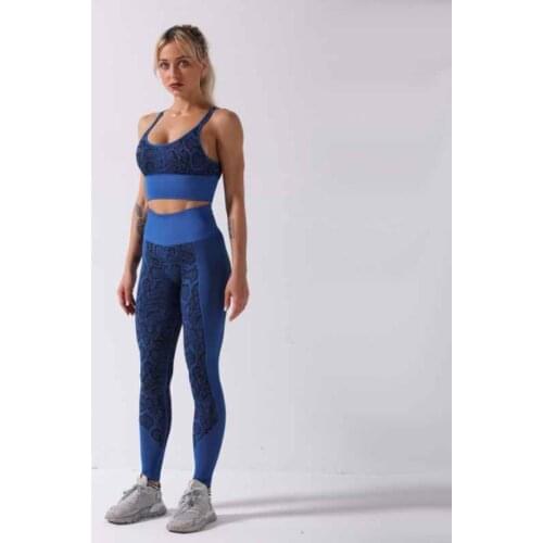 Serpentine New Seamless Sports Yoga Suit Moisture Absorption Perspiration Soft Leggings Shockproof Gathered Running Yoga Bra
