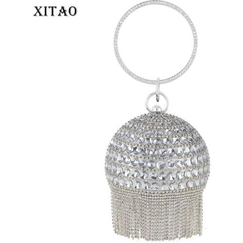 XITAO Handbag Round Tassel Patchwork 2021 Summer Minority Elegant Goddess Fan Casual Style Loose Top Handle Bags CLL1492