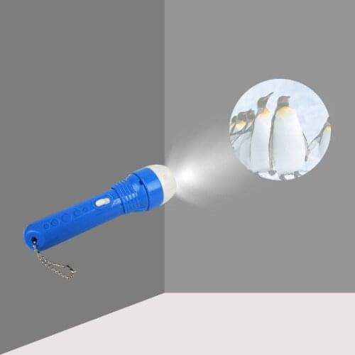 LED Mini Flashlight Projector Night Light for Bedtime Childrens gifts