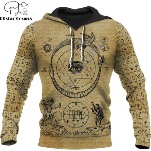 Ancient Alchemy Printed 3D Hoodie Sweatshirt Harajuku hoodies Streetwear women for men Casual Jacket Tracksuit cosplay costumes