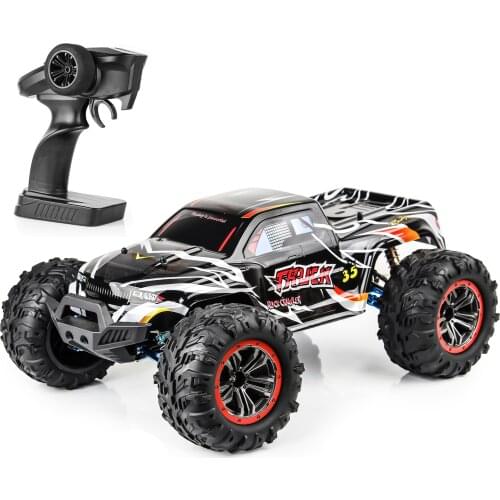 XLF F19A RC Car 1/10 4WD 70km/h 2.4GHz Brushless High-speed Off-road Car Remote Control Racing Car for Children Adults 3 Battery