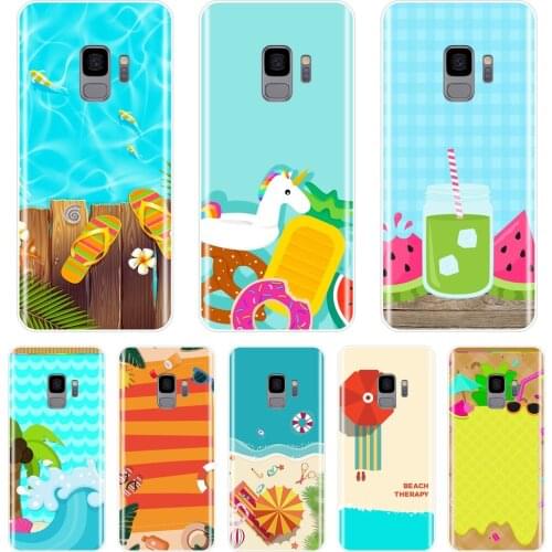 TPU Back Cover For Samsung Galaxy S5 S6 S7 Edge S8 S9 Plus Silicone Soft Travel Beach Summer Phone Case For Samsung Note 9 8 5 4