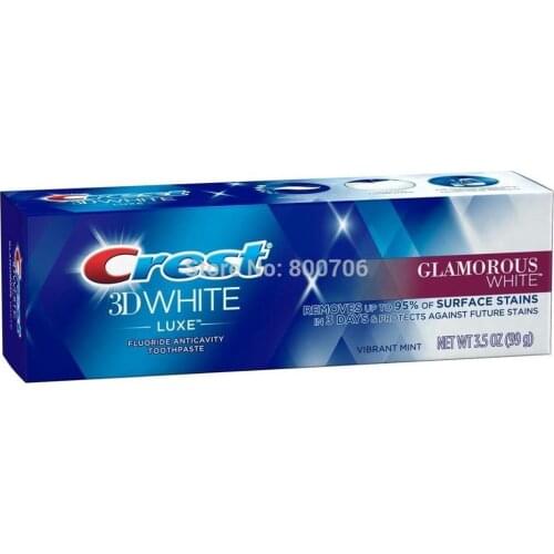 Crest 3D White Luxe Glamorous White Toothpaste Vibrant Mint Crest Toothpaste
