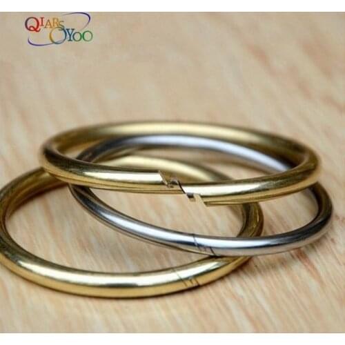 4pcs Solid Brass/Stainless steel O Ring,bag hook,Round Open Jump Ring for curtain Open Ring Keyring Buckle DIY accessories