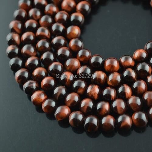 8mm Grade AAA Red Tiger Eyes Round Beads For Women Necklace and Bracelet Making 5strand/lot