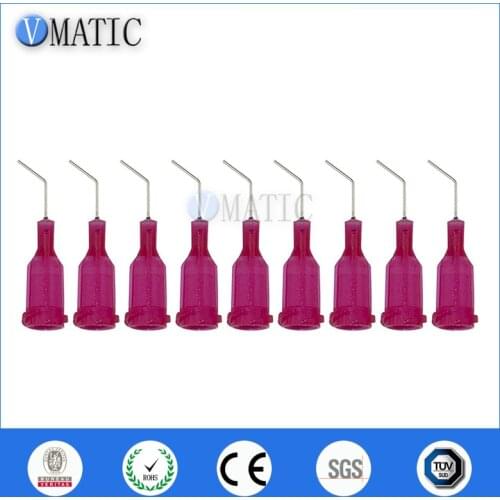 Free Shipping High Demand 25G Red 0.5'' 1/2 Inch Tubing 45 Degree Bend TE Premier Bent Dispensing Tips