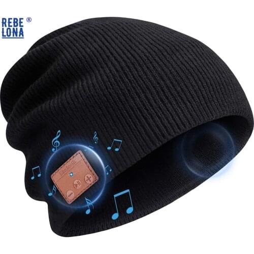 Beanie Hat Bluetooth Headphones, Wireless V 5.0 Knit Music Beanie Unisex, Cap Built-in HD Stereo Speakers,Winter Gifts