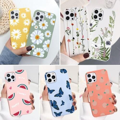 Soft TPU Case For Samsung S21 Ultra A41 S20 FE Lite A02S A8 A30 M51 M31 A91 S8 Plus S7 Edge Note 20 10 8 9 Cases Daisy Funda Bag