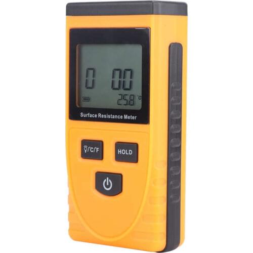 GM3110 Surface Resistance Tester Handheld LCD Digital Display Anti-Static Resistance Meter