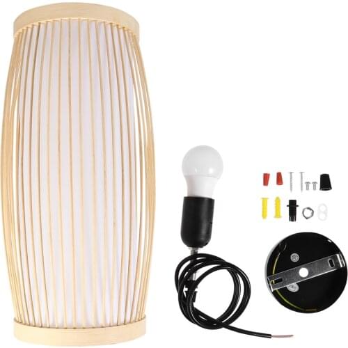 Classic Bamboo Chandelier Woven Bamboo Light Bamboo Hanging Lamp for Home
